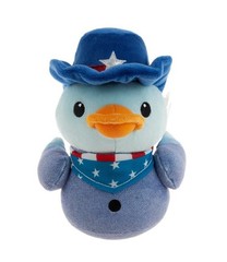 New 2026 Patriotic 6″ Quackerz Duck Plush Freedomfoul With Cowboy Hat By DanDee