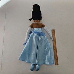 Disney Store PRINCESS TIANA 20″ PLUSH DOLL – Princess and the Frog Blue Dress
