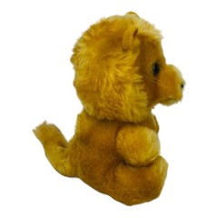Vintage R Dakin Lion 5 Inch Plush Sitting Stuffed Animal Toy 1981