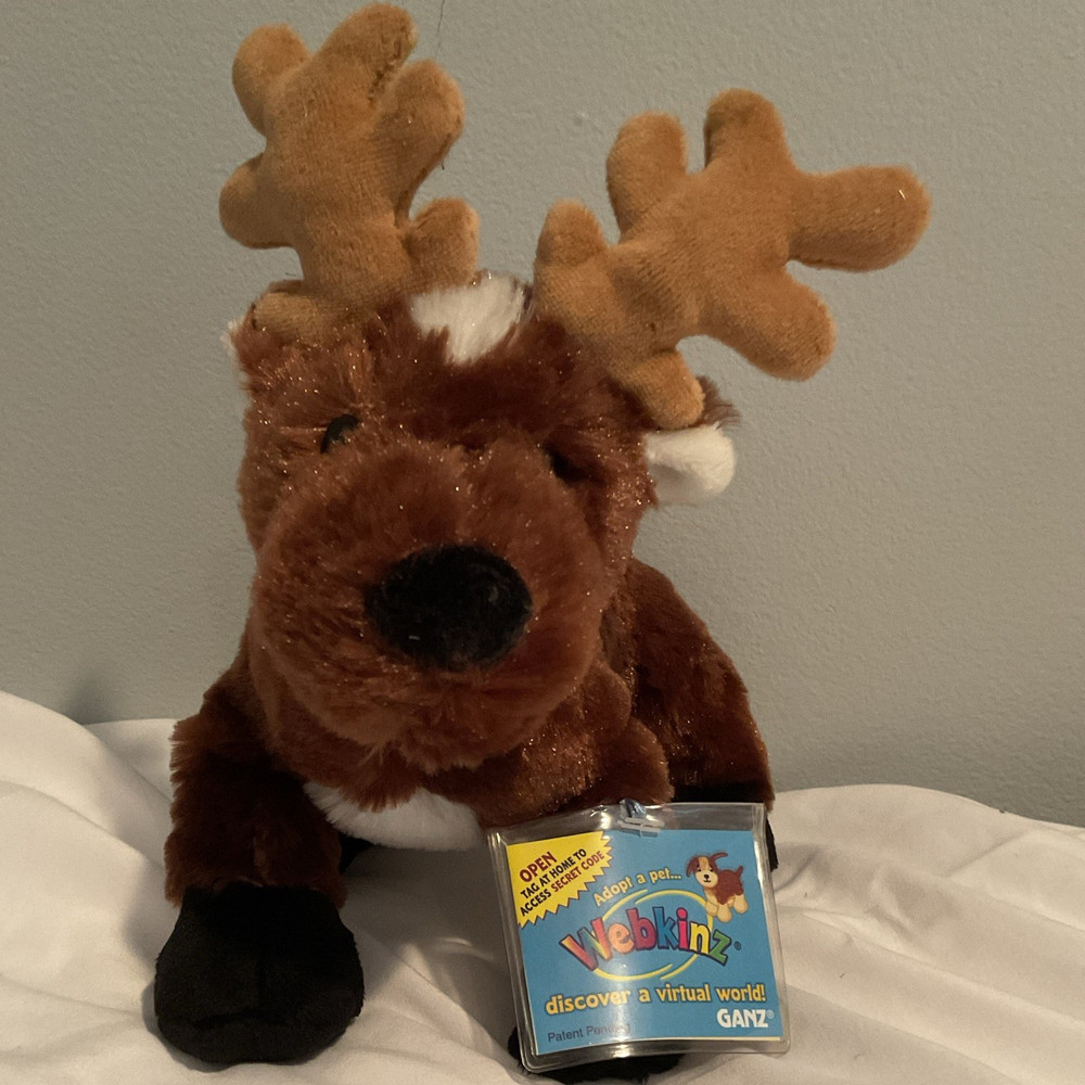 Webkinz Reindeer Plush w/ Sealed Unused Code Tag HM137