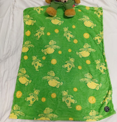 Zoobies 18” Corduroy Plush Teddy Bear Stuffed Animal Zipper Back w/ Blanket 2011