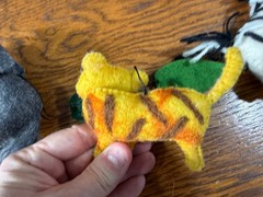 The Winding Road 5 Hanging Animal Mobile Garland 100% Wool Felt 52”