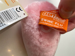 Giant Microbes Swine Flu by Drew Oliver NWT Pink Plush Toy 6 inches 2009