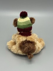 Gund Heads & Tales Brown Puppy Dog Plush In Hat & Scarf Small 7” Stuffed Animal