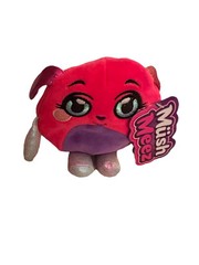 Mush Meez Squeezy Moldable Stuffed Plush Deanna Dog 6″ Pink