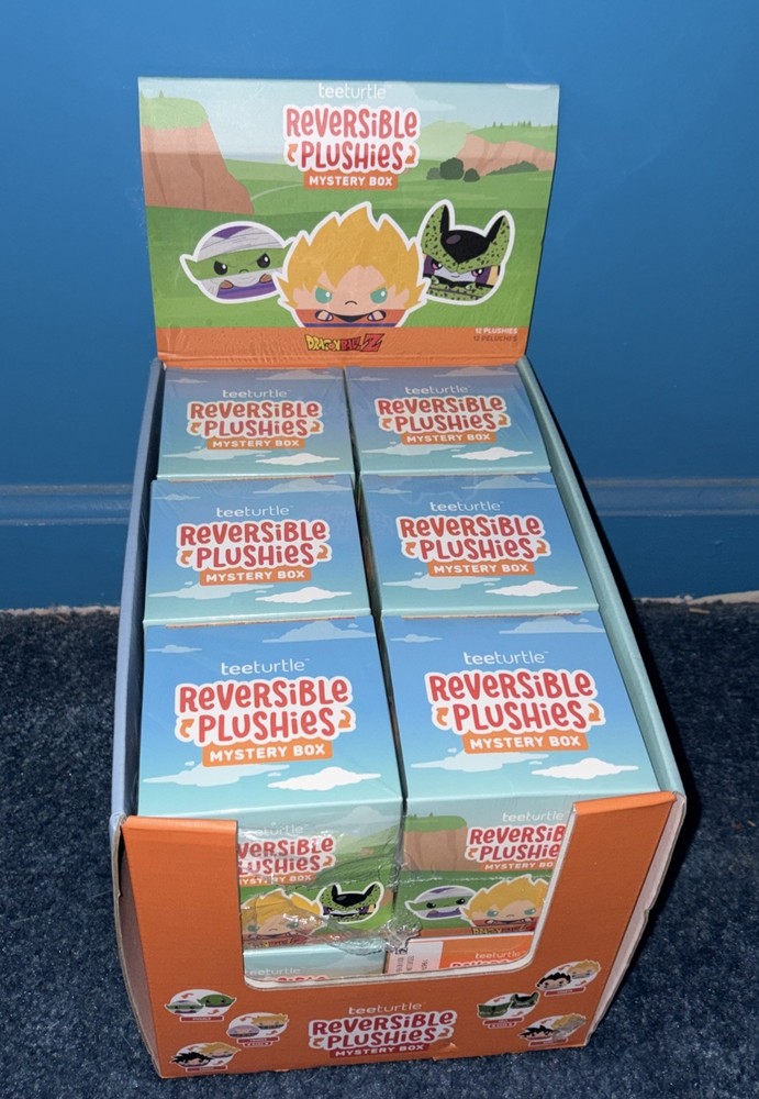 Tee Turtle Reversible Plushie Dragonball Z Mystery Box LOT OF 12 (CASE)
