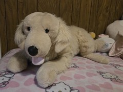 Prima E&J Classic Collection Realistic Golden Retriever Laying Dog Plush 18″