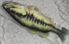 Tree House Kids Giant Fish 48″ Stuffed Plush Body Pillow Bass Fishing Jumbo