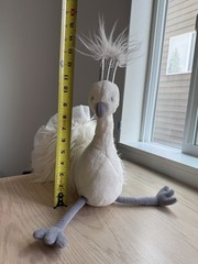 Jellycat Lola Wingaling White Peacock Plush Stuffed Animal