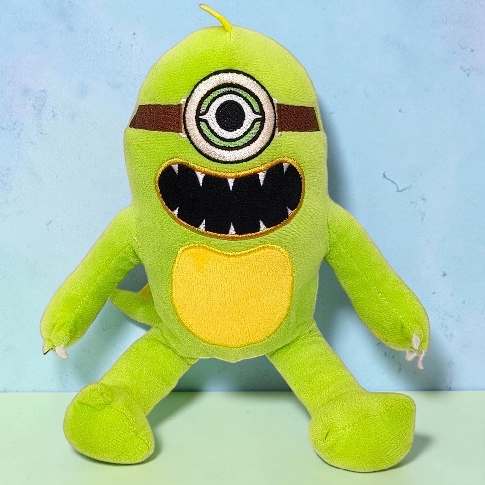 Joyville Wooly Bully Horror Plush 10″ Green Monster Single Eye Stuffed Toy