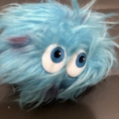 Clawee Mascot Plushy Fuzzy Blue