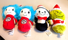 Lot of 4 Hallmark Itty Bitty Dr. Seuss Plush Characters