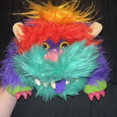 Vintage 1986 AmToy My Monster Pet Rark Hand Puppet Plush Original Tags