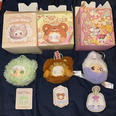 Set Of 3 Blind box Plush Keychains – Yooki, Lucky Emma, Lila’s Garden Tea Party