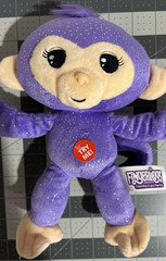 WowWee Fingerlings Monkey 9″ Plush Sparkly Purple Posable With Sound Chatters