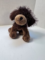 Webkinz Furry Brown Dog 8″ Plush #HM195 Puppy Ganz No Code