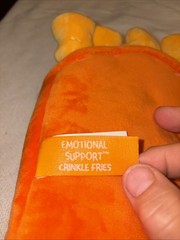 Relatable Emotional Support Crinkle Fries Plushies Fun Gifts NWOT