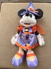 Disney Store “Tricks and Treats” Witch Minnie Mouse Halloween 2020 Plush 16″