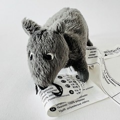 Ikea Gosig Mus Gray Mouse Rat Tiny Miniature Stuffed Animal Plush Toy 5”
