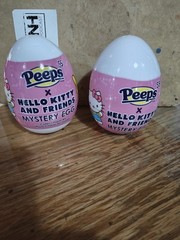 Lot 2-2025 PEEPS Easter Bunny X HELLO KITTY & FRIENDS 4.75″ PLUSH in MYSTERY EGG