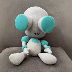 28CM Invader ZIM GIR Dog Plush Toy Alien ET Stuffed Doll Collectible Gift Kids