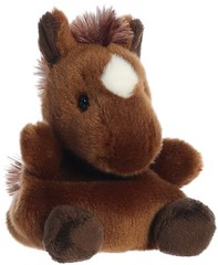 Aurora – Palm Pals – 5″ Truffle Brown Horse Adorable Stuffed Animal