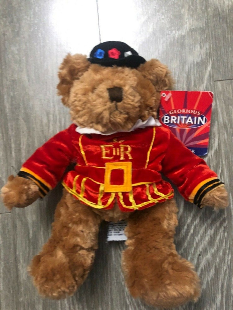 Glorious Britain Beefeater Bear Plush Stuffed Animal Royal Guard NWT
