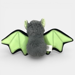 Slumberkins Gray Bay With Green Glow In The Dark Wings 7in Plush 13in Wing Span
