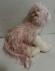 Ganz Webkinz Pink & White Cat Plush Collectible HM189 No Code EC Fast Shipping