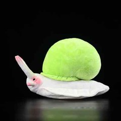 25cm/9.8″ Simulation Green Snail Plush Toy Stuffed Animal Soft Doll Kids Gifts