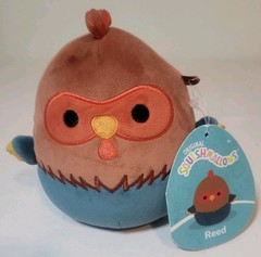 Squishmallows 5″ Reed the Rooster Cute Soft Brown Teal New With Tags