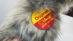 Steiff Cat Whiskas Mom Cat Standing Gray Plush Original Ear Tag 075875