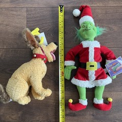 The Grinch & Max The Dog Plush Toy Nanco NWT how the grinch stole Christmas