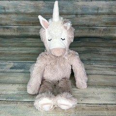Slumberkins Unicorn Kin Rose Plush Lovey Silky Soft Stuffed Animal