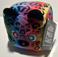 WowWee MetaCubez Series 1 Small Multicolor Rainbow Leopard Stuffed Animal