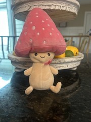 Jellycat Fun-Guy Pattie Pink Cap Mushroom Retired