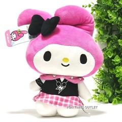 Sanrio My Melody 10″ Plush Hello Kitty And Friends Pink Series 2 Punk Emo Doll