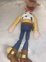 Toy Story Sheriff Woody Plush Soft Doll 18 in Cowboy Disney Store Exclusive