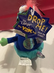 SOUNDS WORKS! Crash the Y2K Bug Plush Stuffed Animal W/ TAGS Hallmark 1999/2000