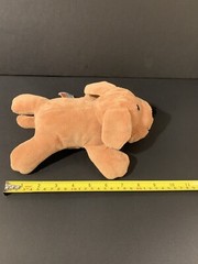 Melissa and Doug Pet Brown Laying Down Dog Plush 10” With Tush Tags.