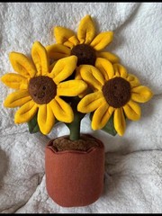 Jellycat Amuseables Sunflower 13in Plush Doll Gift Toy Dust Bag