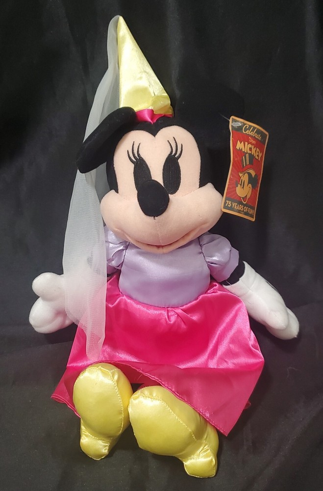 Disney 75 Years Princess Minnie Mouse Toy Factory Plush 12″