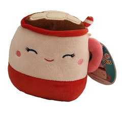 Squishmallows KellyToy Plush Marshina Mug O Hot Chocolate 5 inches