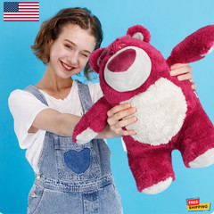 Toy Story Strawberry Teddy Bear Lotso Soft Plush Toys Dolls Cartoon