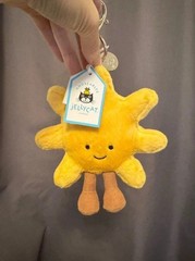JC Amuseables Sun Plush Keychain – Cute Sunflower Bag Charm Doll NWT