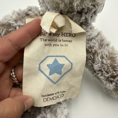 NWT HERO Mini Giving Bear 8.5″ Stuffed Amimal Demdaco