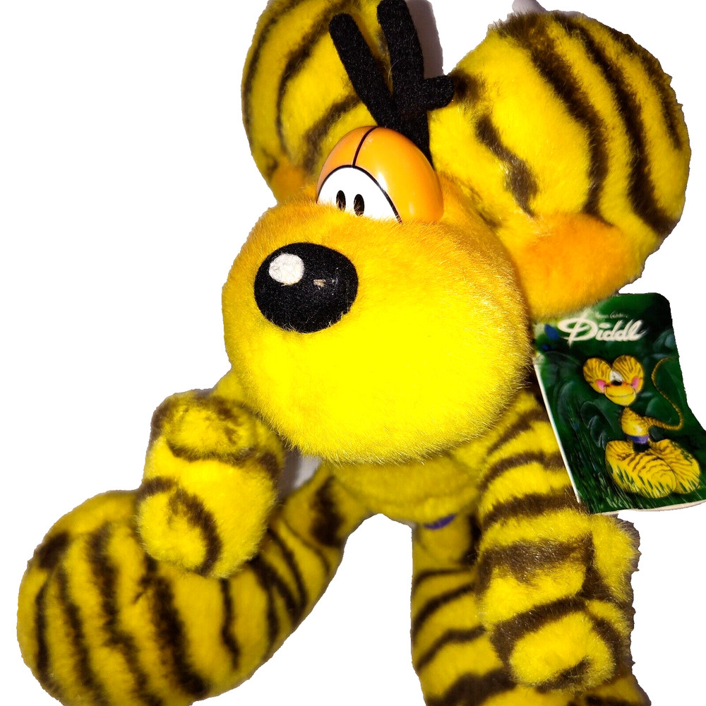 VTG Diddl Mouse Plush Toy Poseable Beloved Comic Character Germany Austria RARE
