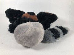 RBI Ron Banafato Inc Plush Black Bear Raccoon Hat 8” 2016 Stuffed Animal Toy