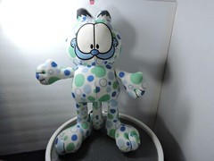 Garfield blue green and white bubble pattern toy factory
