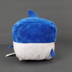 Pinkfong Baby Shark Daddy Shark Cube Plush WowWee Blue White 6 Inch Toy
